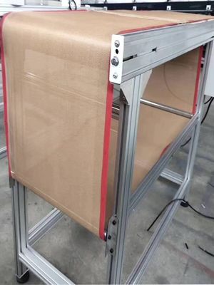 10 * 10mm E الألياف الزجاجية Ptfe شبكة الحزام الناقل